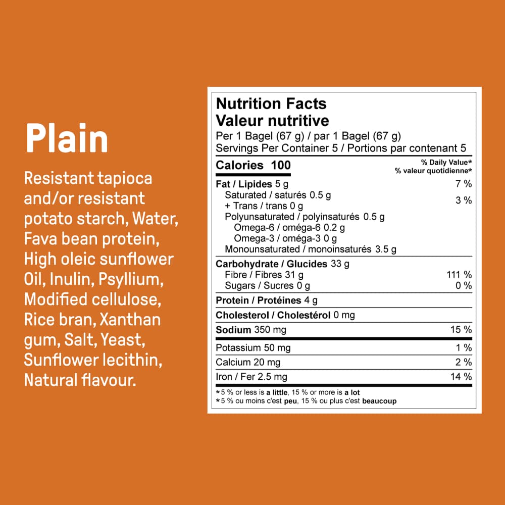 Gluten Free Carbonaut Plain Bagel