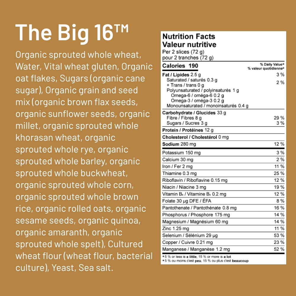 The Big 16™ Sprouted Wheat Bread
