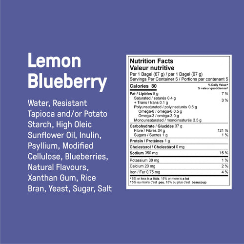 Gluten Free Carbonaut Lemon Blueberry Bagel