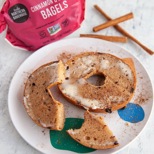 Bagels sans gluten à la cannelle et aux raisins secs