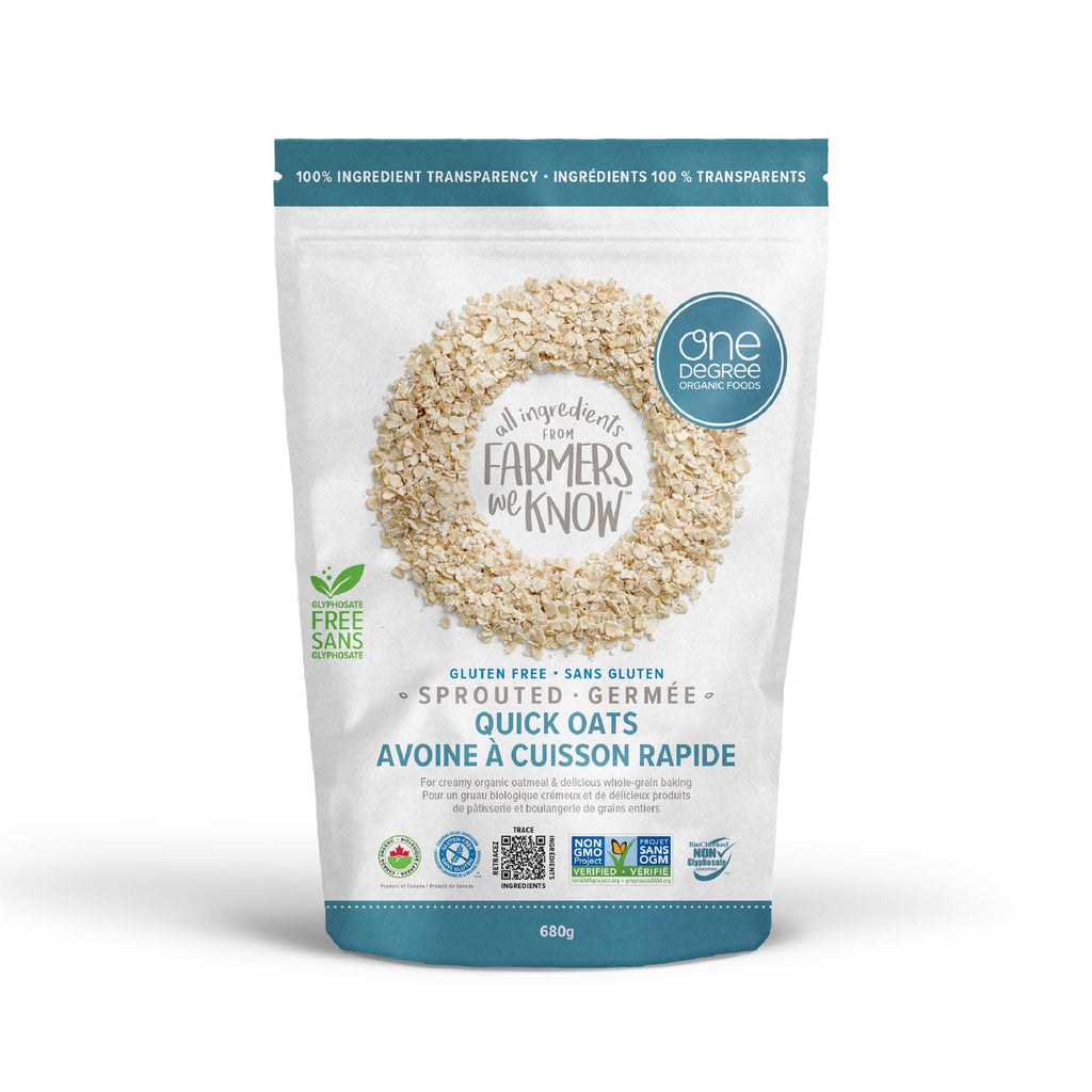 Organic Sprouted Quick Oats, 24 oz.