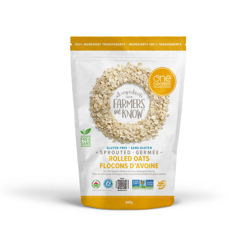 Organic Sprouted Rolled Oats, 24 oz.